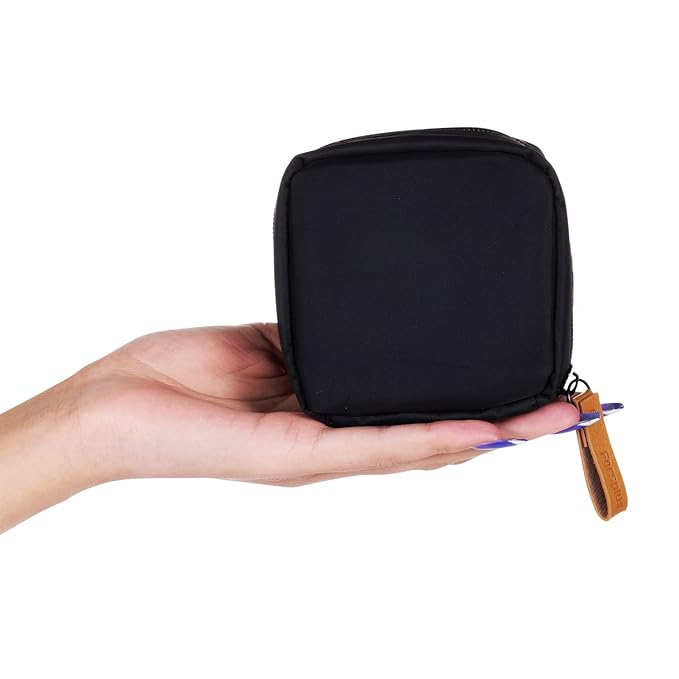 Hekyip Mini Cosmetic Bag, Travel Makeup Pouch, Portable Waterproof Cosmetic Pouch for Ladies Women, Mini (Mini Inner Red)