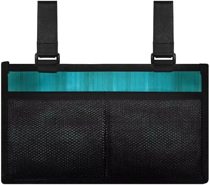 ZOUTAIRONG Sunflower Cross Wheelchair Side Bag Power Wheelchair Bag Walker Bag Walker Organizer Pouch Tote for Rollator and Folding Walker Wheelchair Bags to Hang on Side Wheelchair Accessories