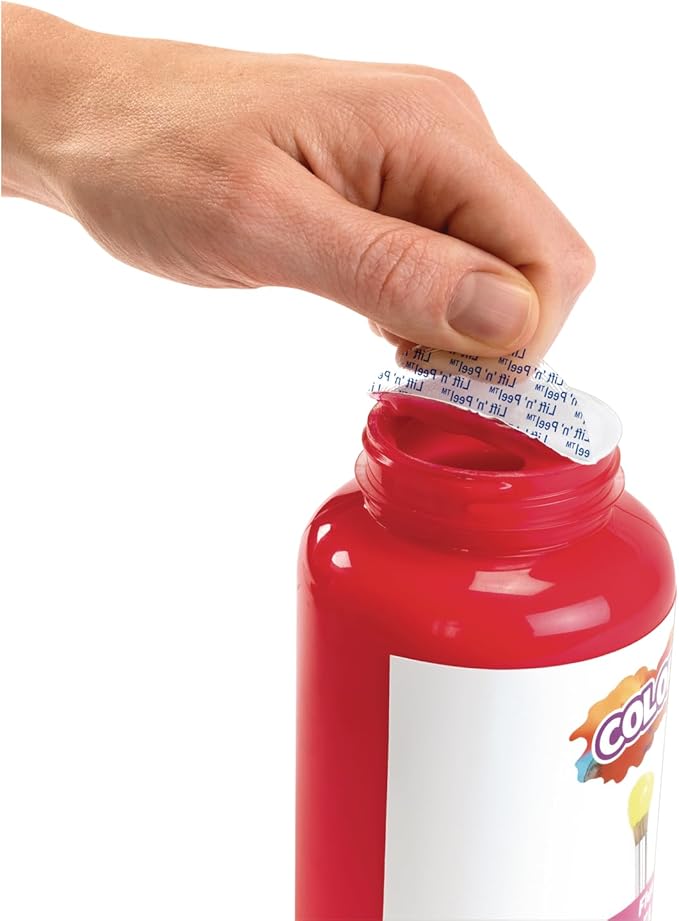 Colorations Washable Finger Paints, 16 fl oz, Blue, Non-Toxic, Creamy, Vibrant, Kids Paint, Craft, Hobby, Fun, Art Supplies, Young kids, finger painting, hand painting (CWFBL)