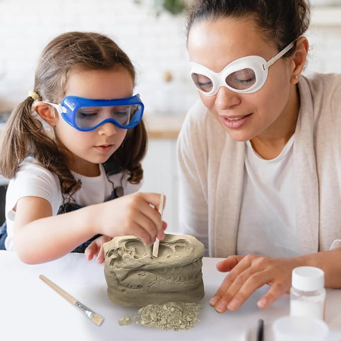 ArtCreativity Dinosaur Excavation Kit for Kids, Brachiosaurus Skull Excavating Set with Fossil Digging Tools and Stand, Fun Science Activity Toy, Educational Dinosaur Gift for Boys and Girls