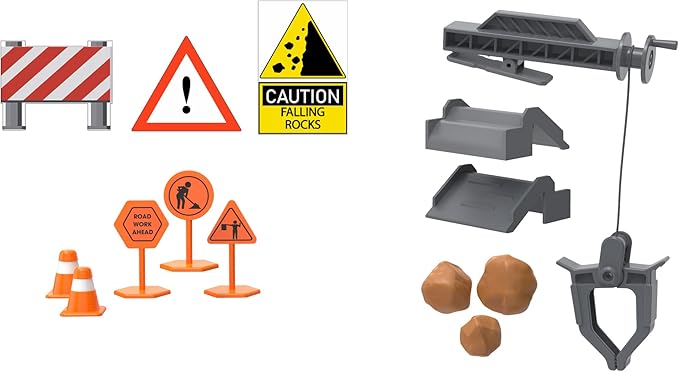 CAT Construction Toys, Store N Go Construction Playset with Travel Case, Ages 3+, 2 Little Machines Vehicles & Assortment of Construction Site Accessories, Quality, Durable & Realistic