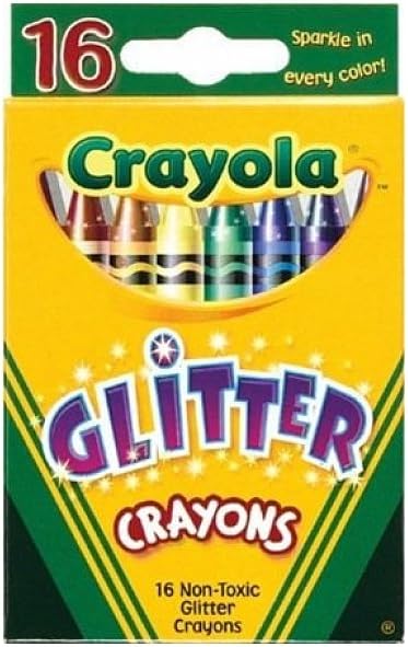 Crayola Bulk Buy Glitter Crayons 16/Pkg 52-3716 (6-Pack)