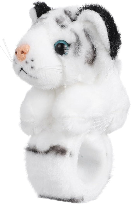 Abaodam Animal Slap Bracelet Tiger Slap Bracelet Plush Stuffed Animal Slap Bracelets Snap Wrist Band for Kids Birthday Party