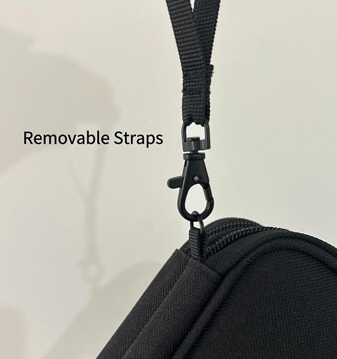 Zealearn Travel Tech Carrying Pouch - Portable Electronics Organizer Travel Case, Portable Tech Organizer, All-in-One Storage Bag for Charging Cable (Small, Black, Small)