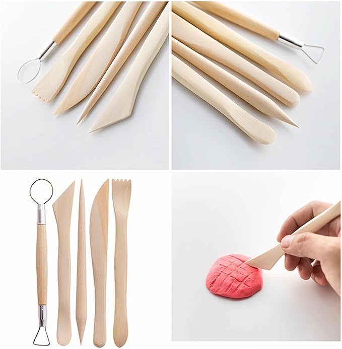 Clay Tools 46PCS Pottery Tools Clay Sculpting Tools Polymer Clay Tools Kit Ceramic Tools for DIY Handcraft Modeling Clay Carving Tools Set