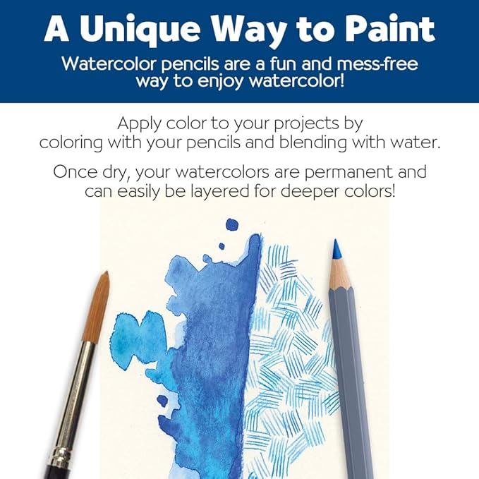 Faber-Castell - 288 Count- Grip Watercolor EcoPencils School Pack - Art Supplies For Kids- (24 Sets of 12 Colors + Free Sharpeners and Paint Brushes)