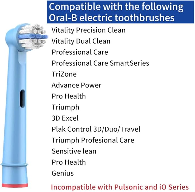 12pcs Kids Replacement Heads Compatible with Braun Oral B Kids Electric Toothbrush, Ultra Soft Bristles