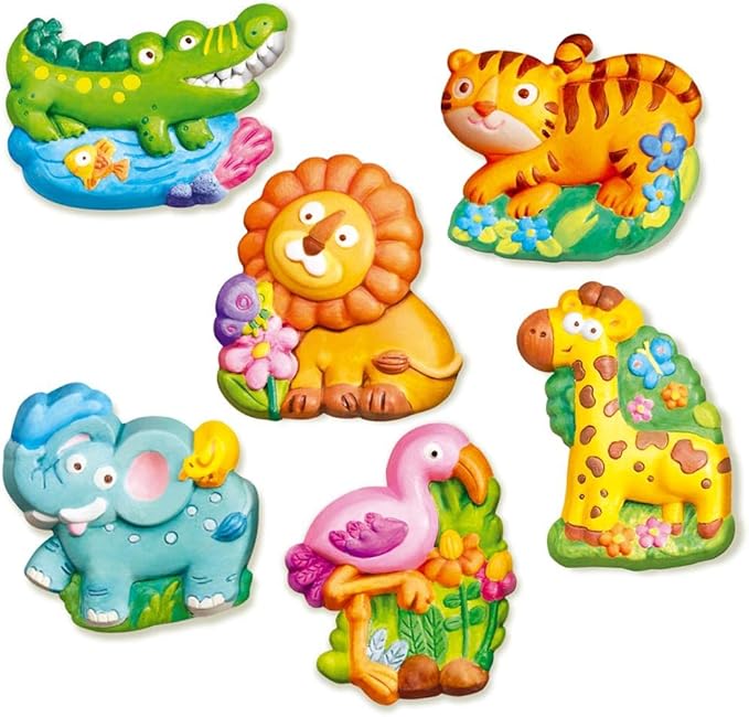 4M 404753 Mould & Paint-Zoo Animal, Multi