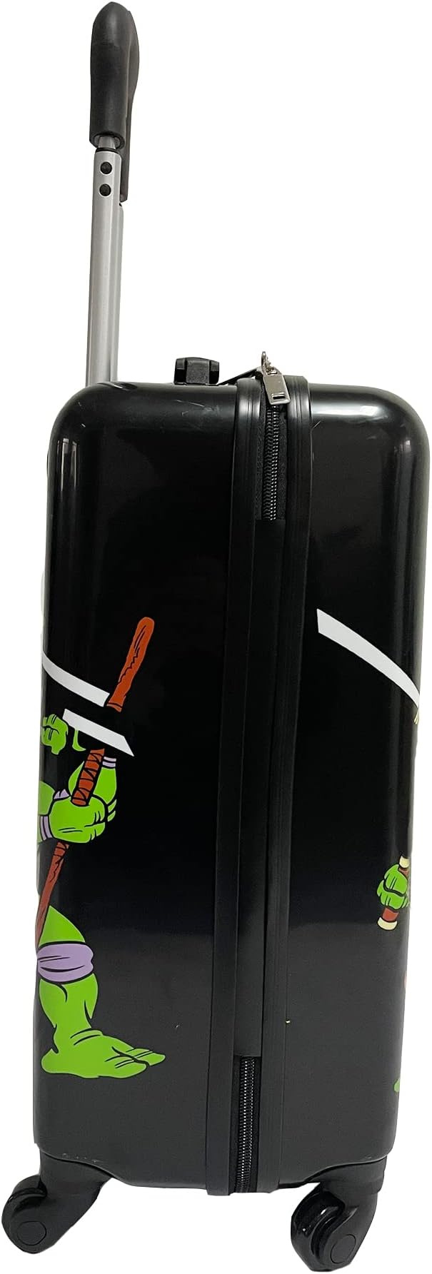 Fast Forward Luggage 20 Inch Hardside Luggage, Kid Suitcases for Toddlers, Kids Carry-On Luggage - Ninja Turtle