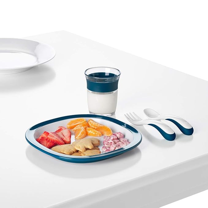 OXO Tot Plastic Fork & Spoon Multipack - Navy , 4 Piece Set
