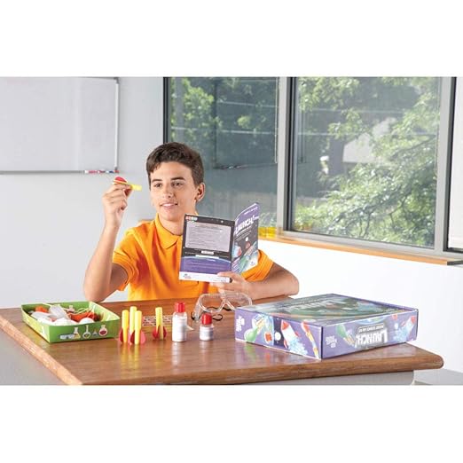 hand2mind Launch! Rocket Kids Science Kits, 18 STEM Experiments and Activities, Make Your Own Rocket, Solar System & Rocket Races | Educational Toys | STEM Authenticated