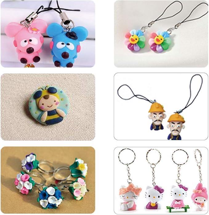 60 Colors Polymer Clay Set, 1oz/Block Oven Bake with 19 Sculpting Clay Tools and 14 Kinds of Different Accessories, Non-Stick, Non-Toxic, Ideal DIY Gift for Kids