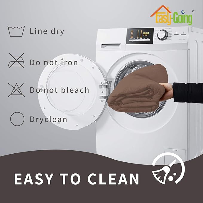 Easy-Going Sofa Slipcover Waterproof Recliner Chair Cover Non-Slip Fabric Couch Cover for Living Room Washable Furniture Protector for Pets Kids Children Dog Cat (Recliner, Brown)