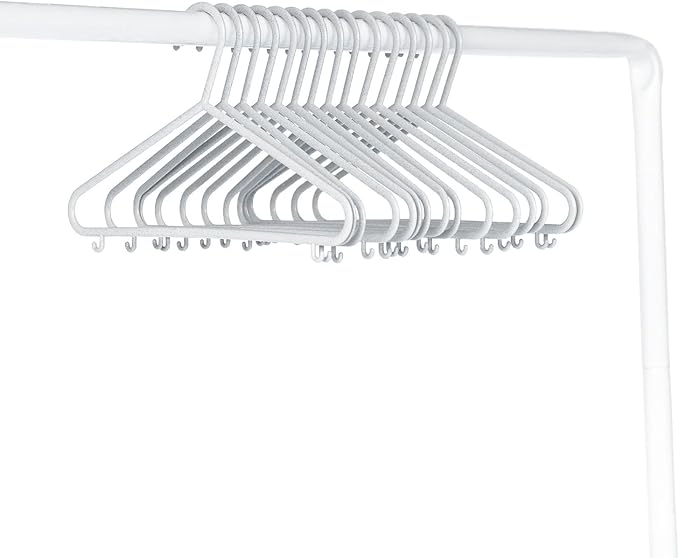 3 Sprouts Sustainable Wheat Straw Plastic Toddler & Kids Hangers – Pack of 30 Infant Baby Clothes Hangers for Closet Organization – Small Children's Hanger for Nursery - Speckled Gray