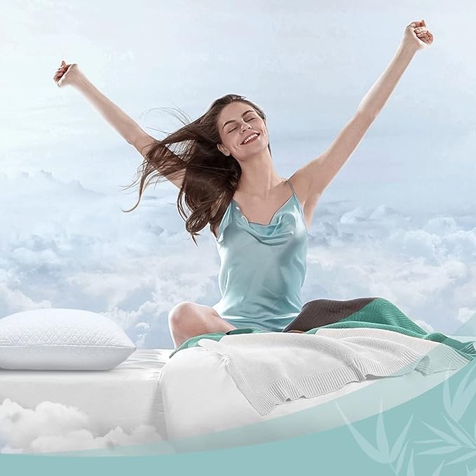 Extra Thick Body Pillow Memory Foam – Long Pillow for Adults – Thicker Inner Case – Soft & Cooling Double Pillowcases, 20 x 54 inches