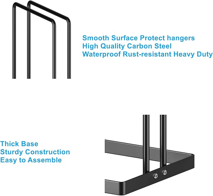 Hanger Organizer 4Pack Clothes Hanger Holder Organizer for Closet Laundry Room Coat Hanger Organizer Stacker for Wire Hangers,Hanger Rack Stand Hanger Caddy for Adult Kids Velvet Pants Hangers Storage