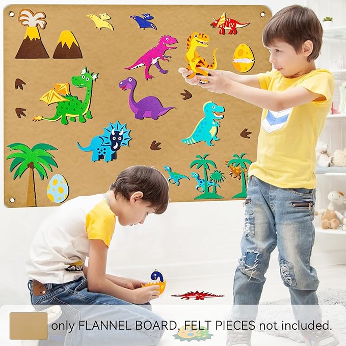 Craftstory 3.5 Feet Flannel-Board for Toddlers Preschool as Kids Felt Stories Activities Play Kits Wall-Hanging Birthday Gifts (Camel)