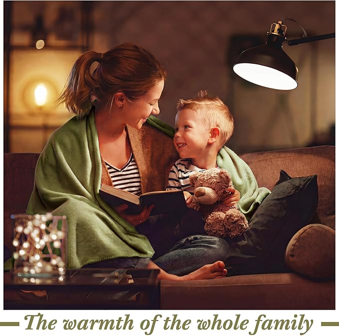 Buryeah 10 Pcs Fleece Blanket Bulk Soft Warm Blankets Cozy Fleece Lightweight Throw Blankets Plush Pet Throw Blanket for Home Bed Sofa Office Wedding Gifts Travel(50" X 60",Olive Green)