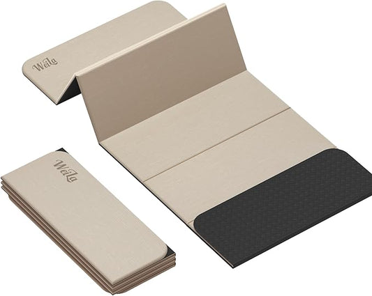 1/2 Inch Extra Thick Yoga Mat Pilates Equipment, 69"x24" Odorless Workout Mats for Home Gym, Non-slip Exercise Mats for Women Men Home Workout, Foldable Yoga Mats for Travel Camping Sleeping