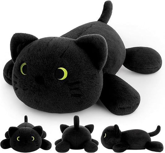 Weighted Cat Plush Pillow – 22-Inch, 4 lbs Heavy Stuffed Animal Toy, Soft & Cute, Calming & Stress Relief, Real Hug, Sleep Companion, Travel Companion for Kids and Adults