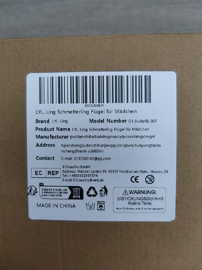 Butterfly Wings For Girls, Double-Sided Fairy Wings, Halloween Costumes for Kids, 3PCS Butterfly Cape Set.