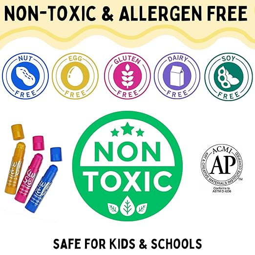 Kwik Stix Solid Tempera Paint Sticks, 96 Colors, Washable Paint Sticks for Kids, Super Quick Drying, Non-Toxic, Allergen Free, Paint Sticks Class Pack in Assorted Classic Colors, Paint for Kids and Toddlers