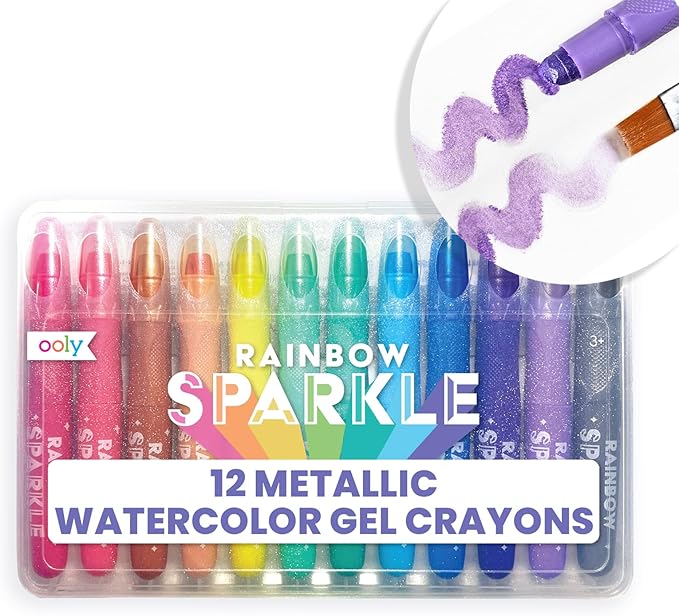 OOLY 133-57 , Sparkle Gel Crayons, Set of 12