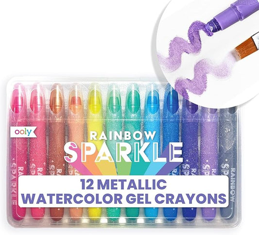 OOLY 133-57 , Sparkle Gel Crayons, Set of 12