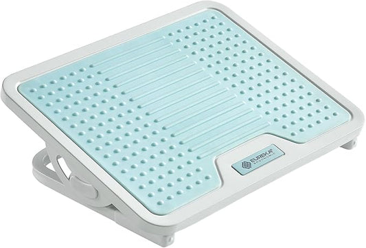 EUREKA ERGONOMIC Tilt Adjustable Footrest, Foot Rest for Under Desk at Work with Massage Surface, Office Foot Rest Under Desk with 20 Degree Tilt No Locking, Metal Frame