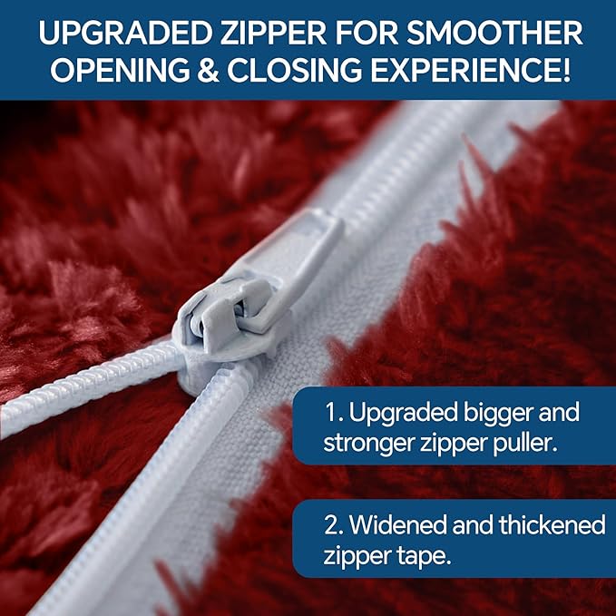 BEDELITE Travel Blanket with Bag, Ultra-Soft Jacquard Fleece Blanket with Luggage Sleeve & Backpack Clip, Airplane Blanket Travel Essentials, Burgundy