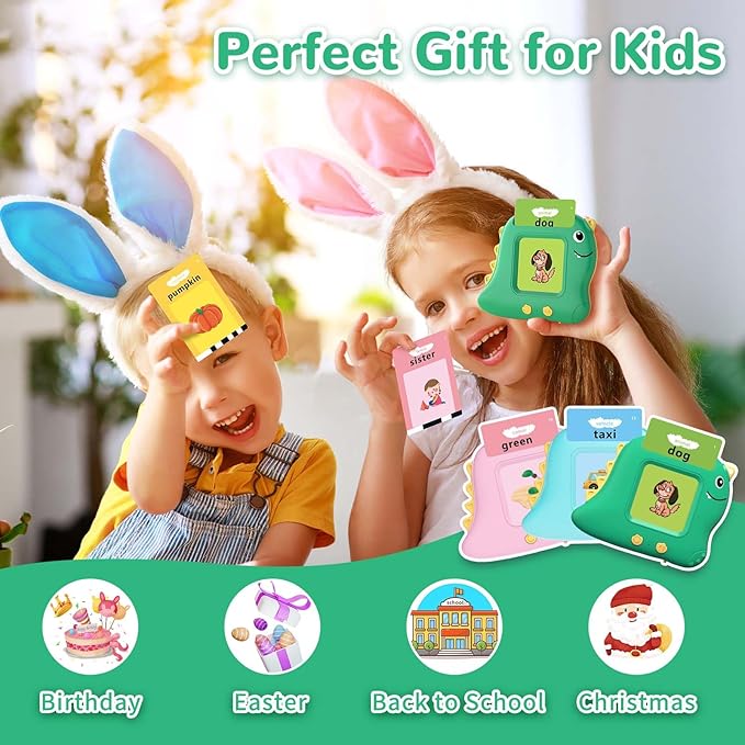 Toddler Toys Talking Flash Cards with 510 Sight Words, Montessori Learning Toys for Toddler 1-3 2-4, Autism Sensory Speech Therapy Toys for Boys Girls 2 3 4 5 6 Year Old Kids Gifts