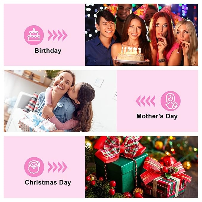 UIXIZQ Small Makeup Pouch for Purse，Nylon Travel Toiletry Storage Cute Preppy Cosmetic Bag for Women Girls，Waterproof Makeup Organizer Pouch Skincare Purse with Zipper (Small-Pink Heart)