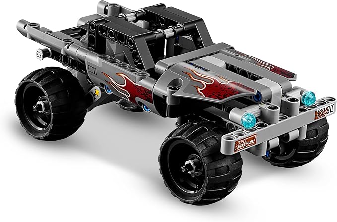 Technic Getaway Toy Truck, Pull-Back Motor, Monsters Truck Model, Vehicle Toys for Kids