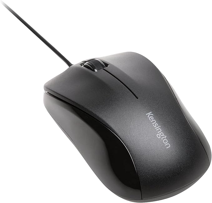 Kensington Silent Mouse-for-Life Wired USB Mouse - Black (K72110US)