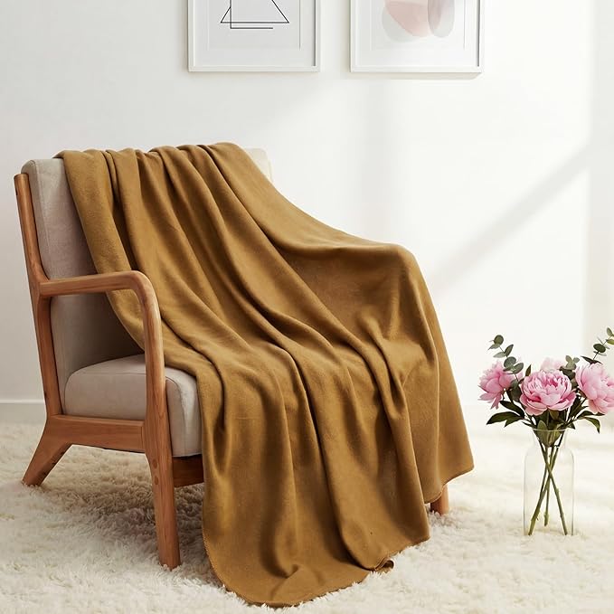 Kinlop 80 Packs Fleece Blanket Bulk 60 x 50 Inch Soft Lightweight Fleece Cozy Blanket Warm Throw Plush Pet Throw for Bed Couch Sofa Home Office Wedding Gifts Travel Camping (Multicolored)