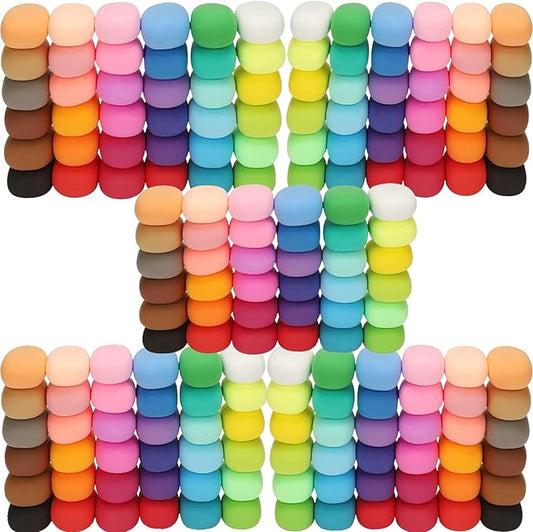 Air Dry Clay, 180 Packs Air Dry Foam Clay, Colored Foam Clay, Crafting Clay, Moldable Foam Clay Super Light Weight Air Dry Clay Perfect Clay for Arts Crafts