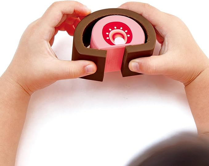 Hape Strawberry Dessert Set | Pretend Play Toy Food Playset for Kids, for Children Ages 3+ Years