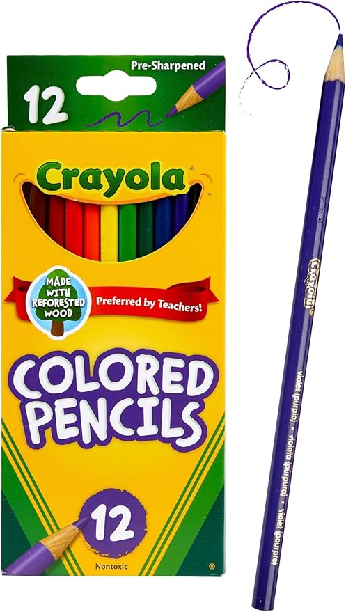 Crayola 68-4012 Colored Pencils, 12-Count, Assorted Colors (Pack of 6)