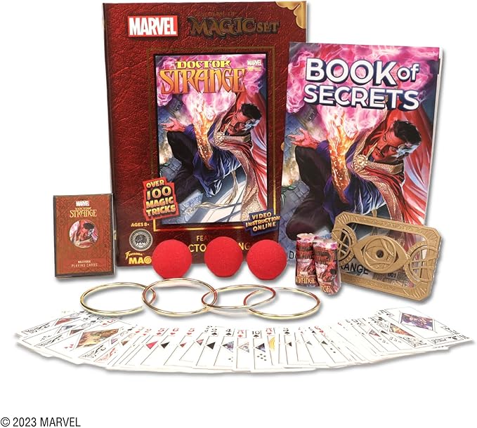 Fantasma Marvel’s Multiverse of Magic Doctor Strange Magic Kit for Kids and Adults | Magic Set Packaged Inside an Oversized Comic Book Art Storage Box | Magic Show with Over 100 Magic Tricks