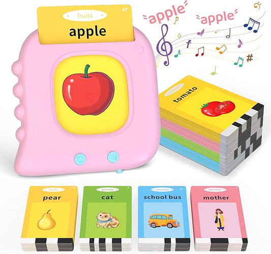 Girls Birthday Gift, Toddler Toys for 1 2 3 4 5 Year Old Girls Gift Idea, 224 Sight Words Talking Flash Cards, Montessori Learning toys, Educational Sensory Toys for Autism, Pocket Speech Theraphy Toy