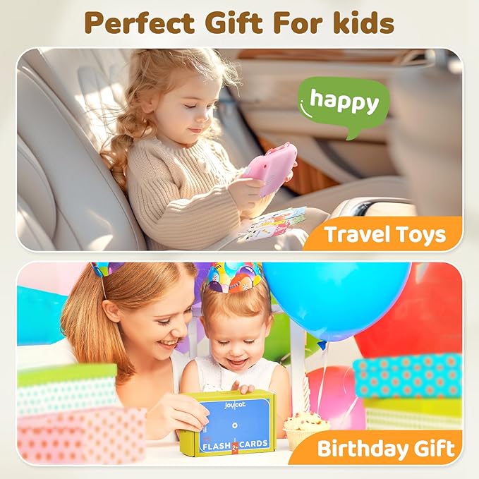 Talking Flash Cards for Toddlers 1-5 Clear Voice & Thick Cards & Easy to Slide in and Out, Independent Play & Speech Development Toys, 20 Topics Including Numbers & Letters & Songs