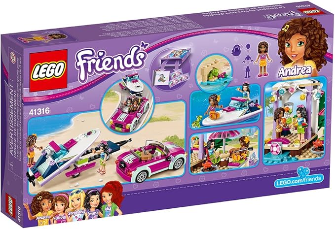 LEGO Friends Andrea's Speedboat Transporter 41316 Building Kit (309 Piece)
