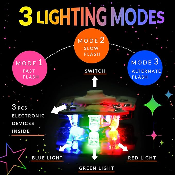 14 Pack LED Light Up Fidget Spinner Wristbands Party Favors for Kids 4-8 8-12, Glow in The Dark Party Supplies, Back to School Gift for Students, Return Gifts for Kids Birthday Halloween Classroom