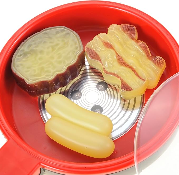 Electric Frying Pan Cooking Pot Play Set | Light, Realistic Sound Effects & Magic Color Changing Food | Ultimate Pretend Play Kitchen Toy