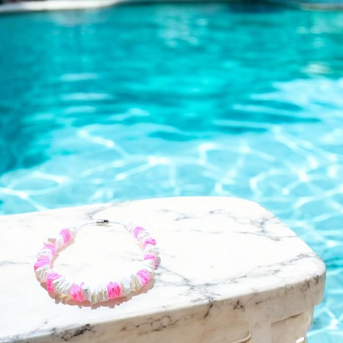 BlueRica Puka Shell Chips Necklace & Anklet Set (Multi)