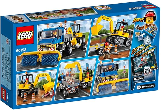 LEGO City Great Vehicles Sweeper & Excavator 60152 Building Toy
