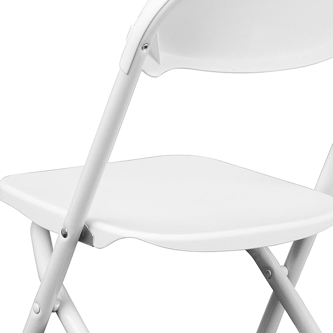 Flash Furniture 2 Pack Kids White Plastic Folding Chair