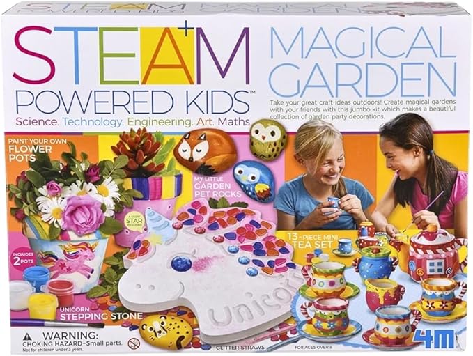 4M 405543 STEAM Powered Create Magical Jumbo Kit | Garden Decorations | Kids Ages 8+ | STEM Activity
