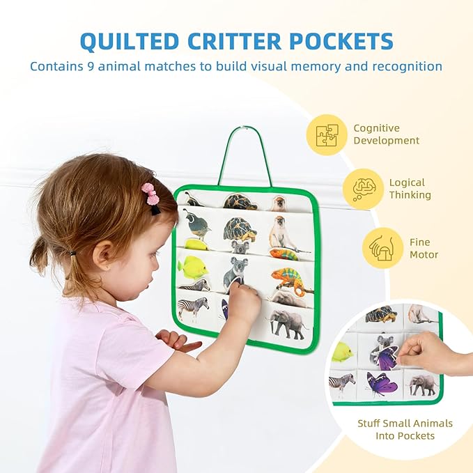 Montessori Toys for 2 Year Old, 7 in 1 Early Educationa Toy with Busy Book, Matching Eggs, Stacking Toys, Abacus for Kids Math and More, Nice Fine Motor Skill and Brain Development for Kids