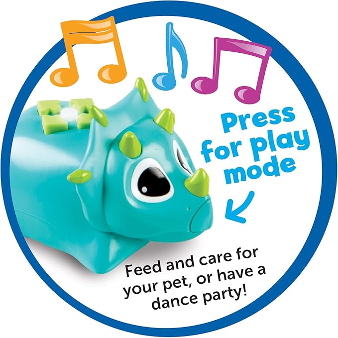 Learning Resources Coding Critters Rumble & Bumble - 23 Pieces, Ages 4+, Educational Learning Games, Screen-Free Early Coding Toy For Kids, Interactive STEM Coding Pet